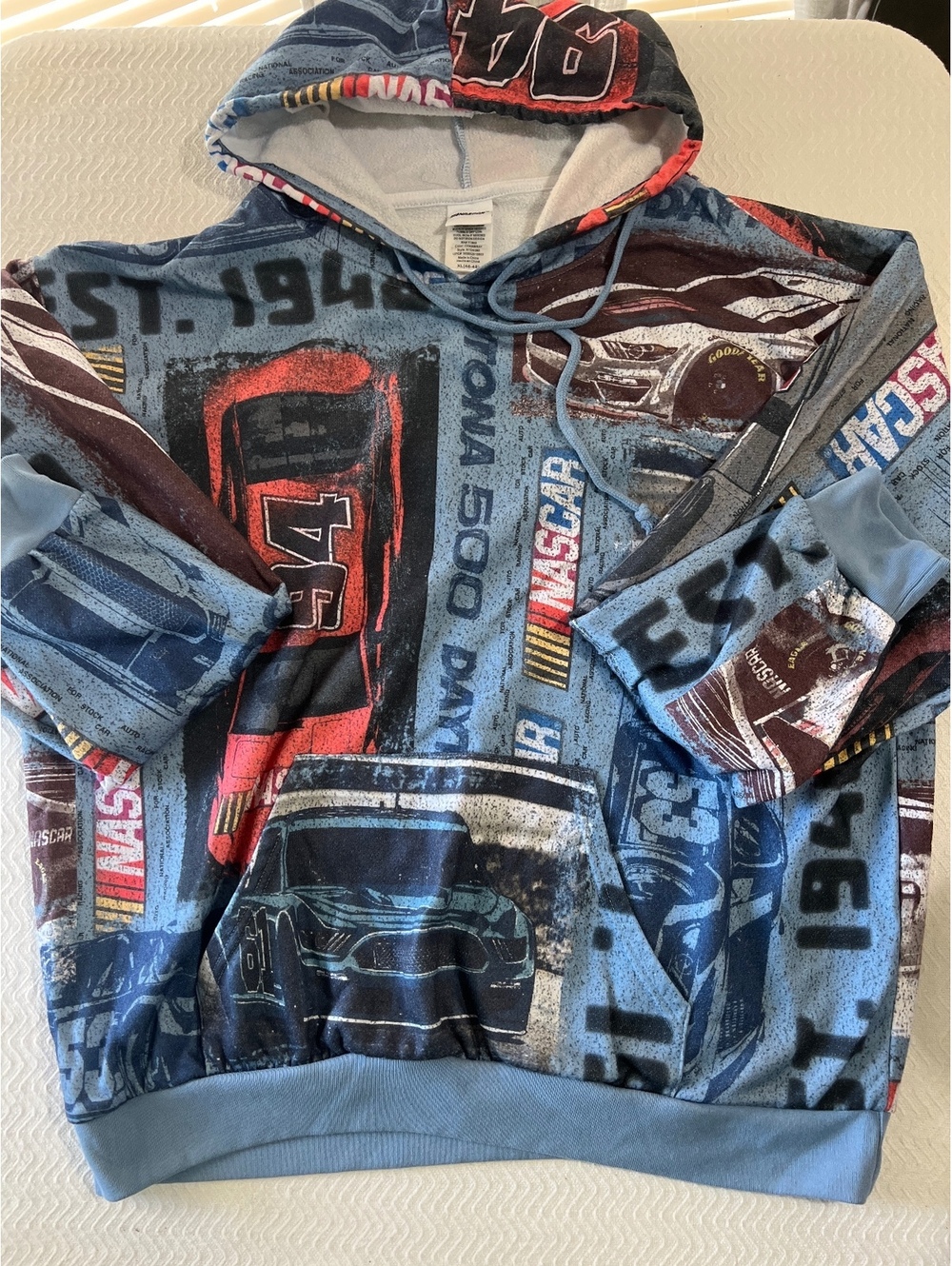 NASCAR Chambray Colorful Pullover Hoodie XL